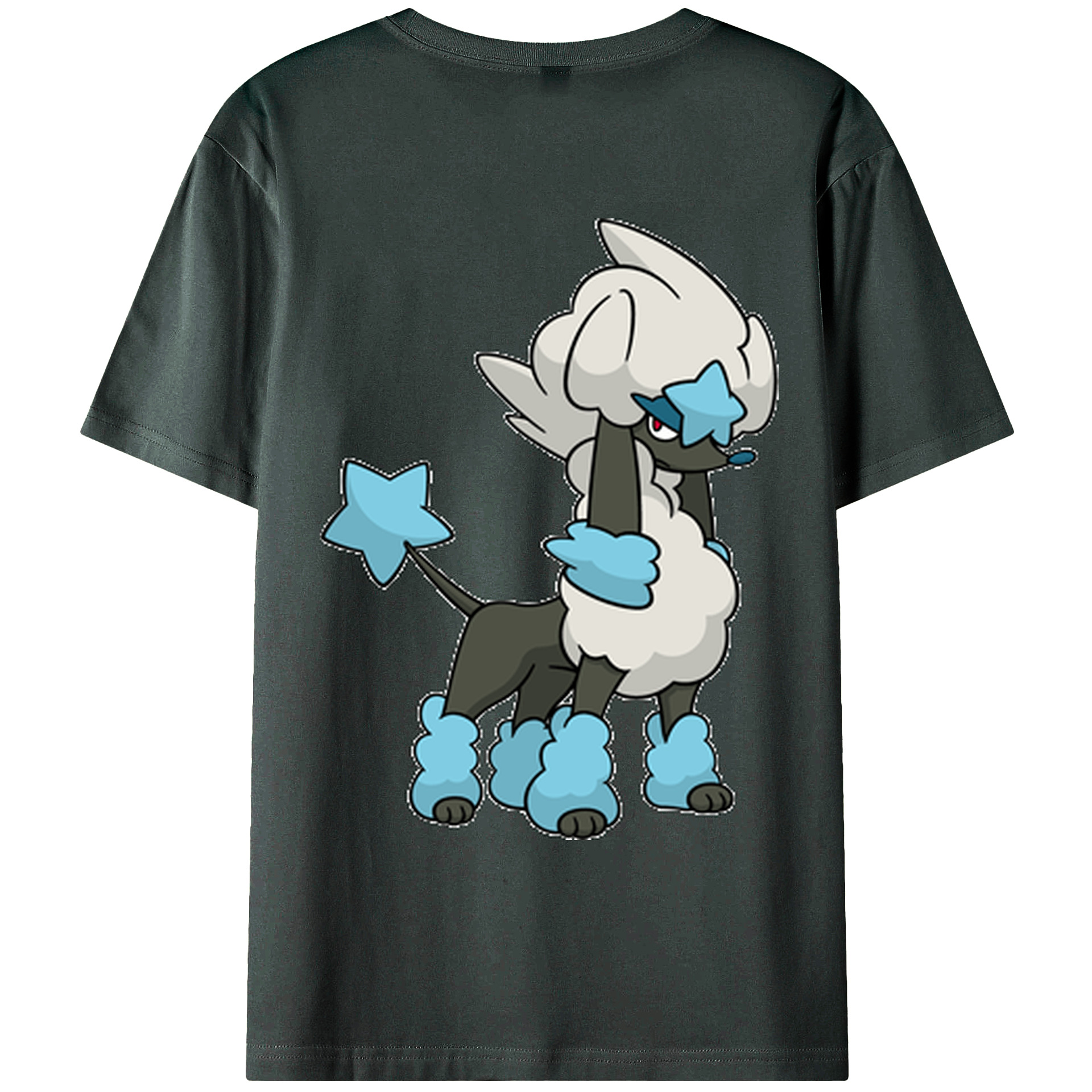 （画像用） ポケットモンスター Pokémon 綿100％ メンズ半袖Tシャツ（バックプリント） 通気性